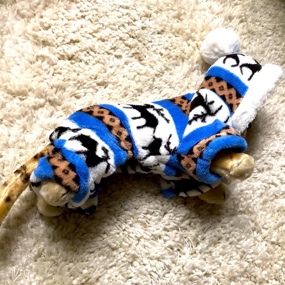 X-Small Dog Fleece Snowsuit PJs - Picture 2 of 6